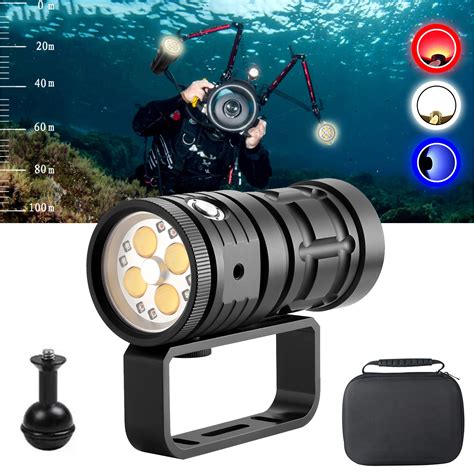 Lampe De Poche Tactique Pour Plong E Sous Marine Torche Reflets