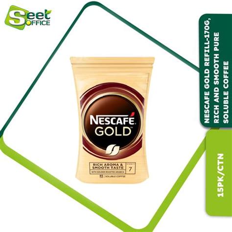 NESCAFE GOLD REFILL 170G RICH AND SMOOTH PURE SOLUBLE COFFEE 15 PACK