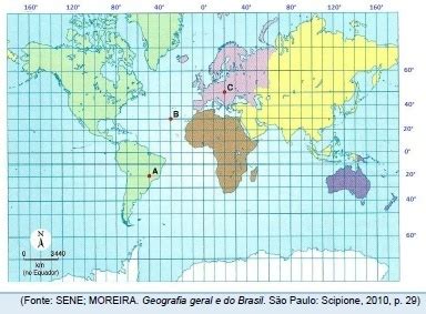 Aio Analise O Mapa Mundi Que Segue E Assinale A