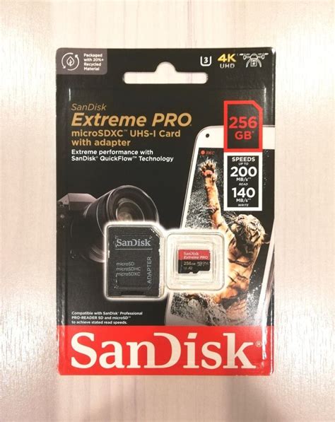 最新版 マイクロsdカード256gb Extremeサンディスク エクストリーム プロ｜paypayフリマ