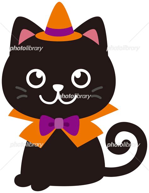 ハロウィン衣装を着た黒猫 イラスト素材 [ 4304270 ] フォトライブラリー Photolibrary