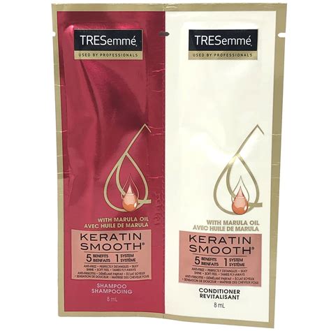 Tresemme Shampoo And Conditioner Sachet Set Keratin Smooth Single Use