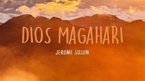 Dios Magahari With Lyrics Jerome Suson Youtube