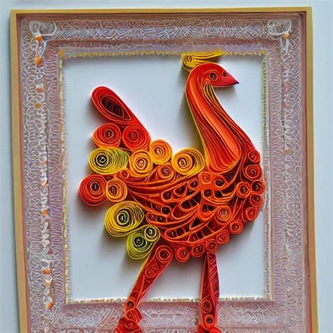 Paper Quilling Paper Cut Art Paper Illustration Turkey Thank