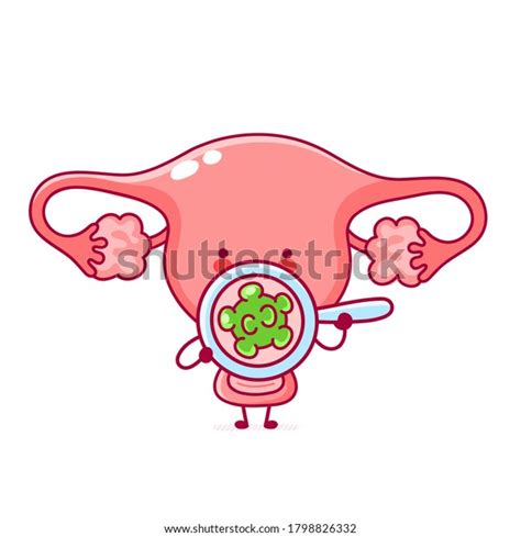 Cute Happy Funny Woman Uterus Organ Stock Vector Royalty Free 1798826332 Shutterstock