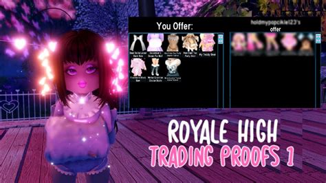 Royale High Trading Proofs Roblox Youtube