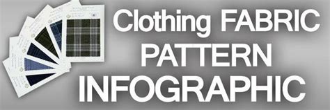 Fashion Infographic Guide To Suit And Shirt Patterns Clothing Fabric