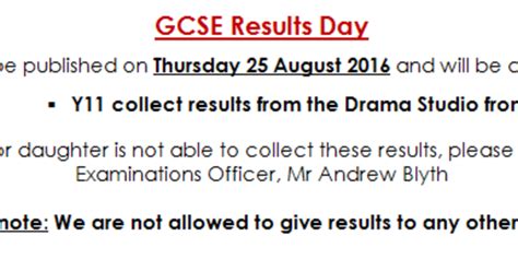 Exam Results Day The Westleigh School