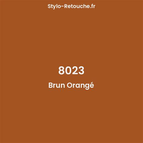 RAL 8023 Brun Orangé Opaque en Stylo Retouche Stylo Retouche fr