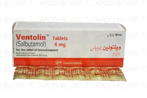 Ventolin Tab 4mg 120 S