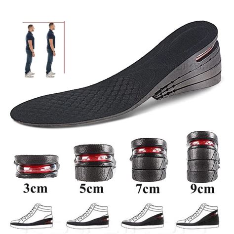 Height Increase Insoles Up 4 8cm Invisible Height Foot Pad Adjustable