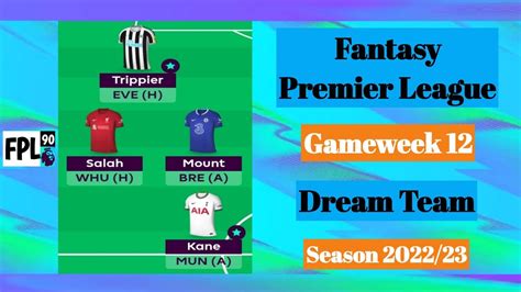 Fpl Gw Dream Team Fantasy Premier League