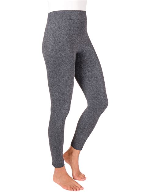 Muk Luks Womens Marl Fleece Lined Leggings