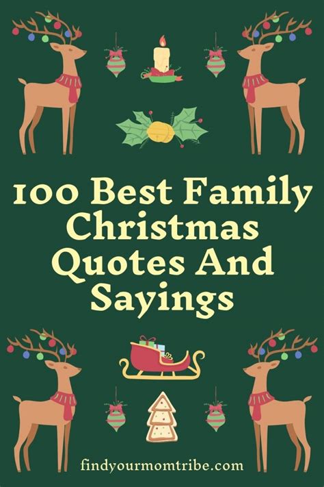 100 Best Family Christmas Quotes And Sayings