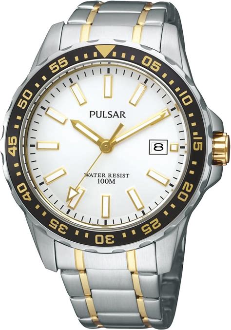 Pulsar Uhren Herren Armbanduhr Xl Sport Analog Quarz Edelstahl