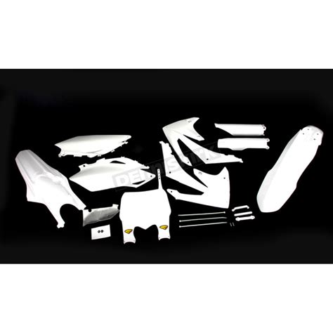 Cycra Complete White Powerflow Body Kit Cyc Dirt Bike