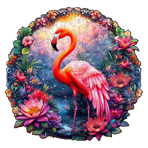 Woodbests | Elegant Flamingo Wooden Puzzle