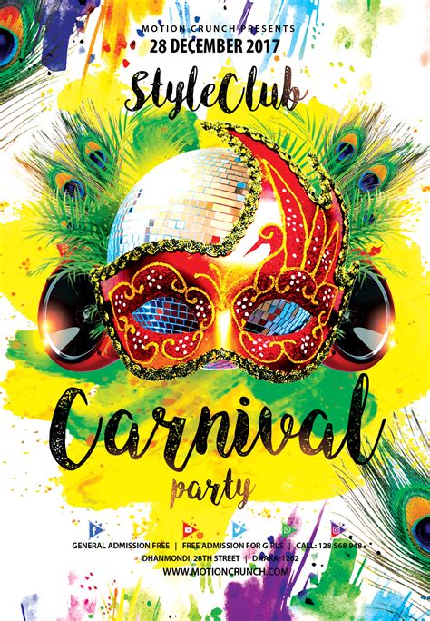 Carnival Party Poster Behance