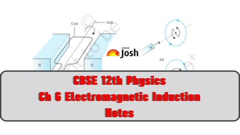 Cbse Class 12 Physics Chapter 6 Electromagnetic Induction Notes Download Pdf