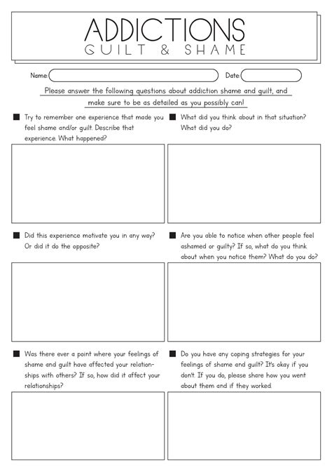 15 Best Images of Family And Addiction Worksheets - Addiction and