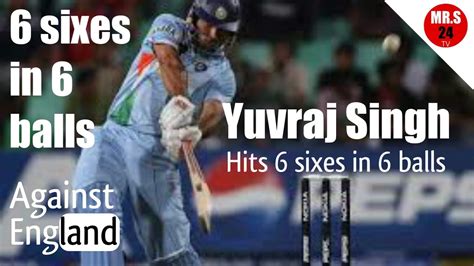 Yuvraj Singh Hits Sixes In Balls Against England Icc T