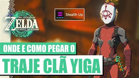 ZELDA TEARS OF THE KINGDOM COMO PEGAR O TRAJE DO CLÃ YIGA YIGA SET