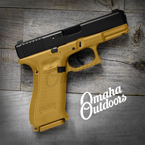 Glock 19x Gen 5 Gold Pistol 10 Rd 9mm Black Slide Omaha Outdoors