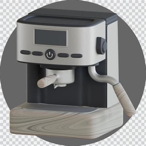 Máquina de café expresso 3d PSD Premium