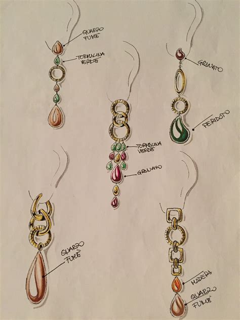 Earrings 1995 Jewelry Drawing Jewelry Rendering Jewellery Sketches