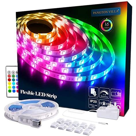 Mexllex LED Strip Lights 30M Music Sync Color Changing RGB LED Strip 24