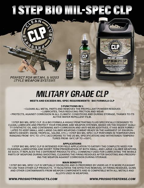 Mil Spec Bio Clp Pro Shot Defense