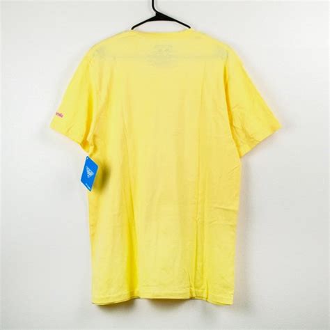 Columbia Shirts Columbia Mens Orlando Florida Pfg Yellow Tshirt L