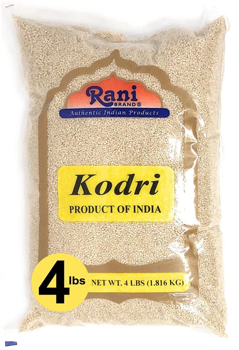 Rani Kodri Polished Kodo Millet Seeds Ancient Grains 64oz 4lbs 1