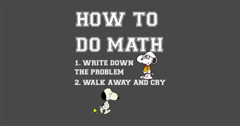 Snoopy How To Do Math Snoopy Fan Peanuts Math Nerdy Funny Crewneck Sweatshirt Teepublic