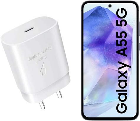 Mak 25w Charger For Samsung Galaxy A55 5g Type C Charger Adapter Compatible With Galaxy A55 5g