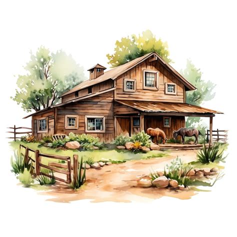 Ranch House Clip Art