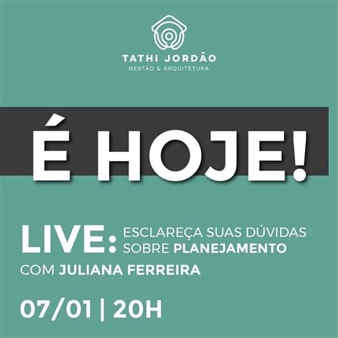 É muita alegria que hoje faremos eu e juarquitetura uma live toda