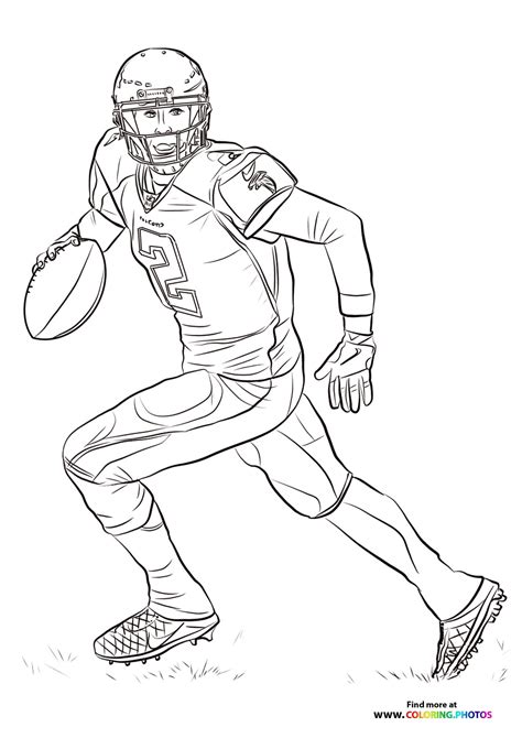 Nfl Players Coloring Pages For Kids Free Print Or Download