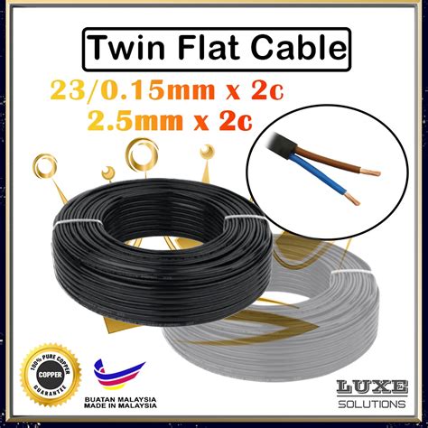 pure copper rolltwin flat wire cable vde pvc insulated