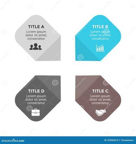 Vector Las Flechas Infographic Diagrama Del Ciclo Gr Fico Carta Del