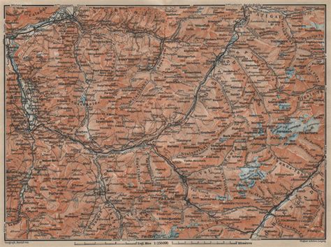 Coire Chur Chur Town City Stadtplan Switzerland Suisse Schweiz