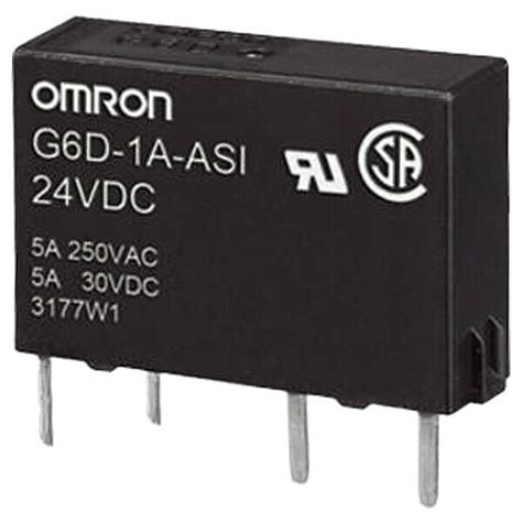 Omron Power Pcb Relay G6d 1a Asi Dc24 Zoro