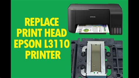 Replace Print Head Epson L3110 Printer Youtube