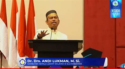 Dr Andi Lukman Ukip Kampus Pertama Di Lldikti Ix Selenggarakan Dan