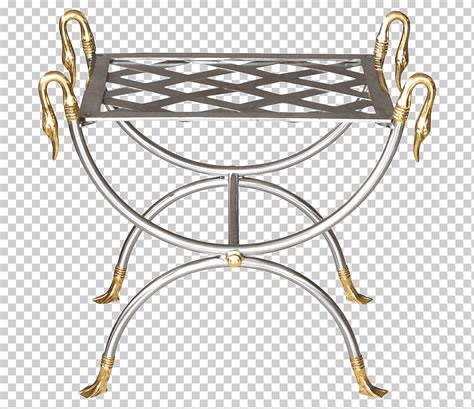 Metal Mesa Mesitas Taburete Banco Maison Jansen Silla Hierro Png