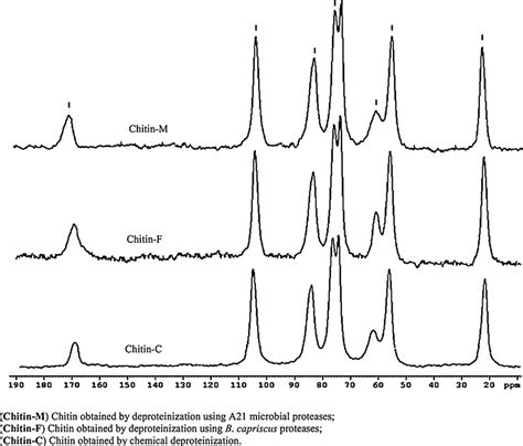 C Cp Mas Nmr Solid State Spectra Of Chitins Chitin M Chitin