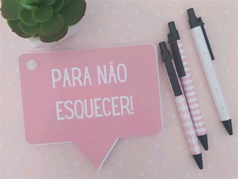 Bloco de Notas para Não Esquecer Elo7 Produtos Especiais