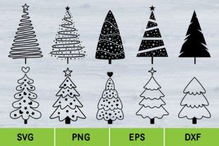 Christmas Tree Bundle Christmas Svg Graphic By AnuchaSVG Creative