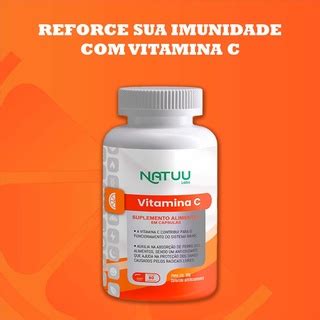 Suplemento Alimentar Vitamina C Natuu Aumenta Imunidade Nota