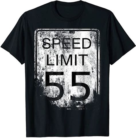 Speed Limit 55 Traffic Sign T Shirt T Shirt Shirts T Shirts For Women